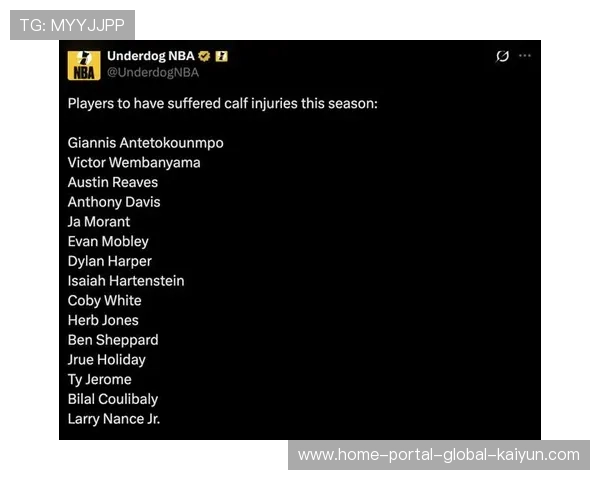 联盟伤病潮席卷多队 阵容深度监测成季后赛关键